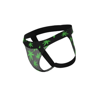 Male Power Hazy Dayz Jock Mushrooms Print - Horny Stoner
