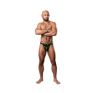 Male Power Hazy Dayz Jock Mushrooms Print - Horny Stoner