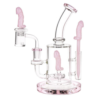 Penis-Themed Dick Dab Rig SeshGear Danger Noodle Glass Dab Rig Set