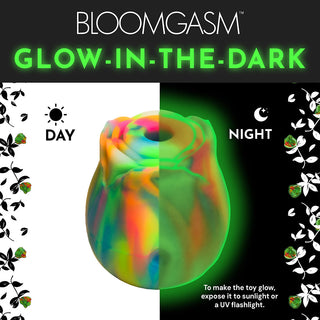 Bloomgasm Glow Rose Glow-in-the-Dark Rose Clit Stimulator - Horny Stoner