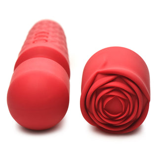 Bloomgasm Pleasure Rose 10X Silicone Wand with Rose Attachment - Horny Stoner