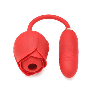 Bloomgasm Romping Rose 10X Suction Rose & Thrusting Vibrator - Horny Stoner