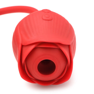 Bloomgasm Romping Rose 10X Suction Rose & Thrusting Vibrator - Horny Stoner