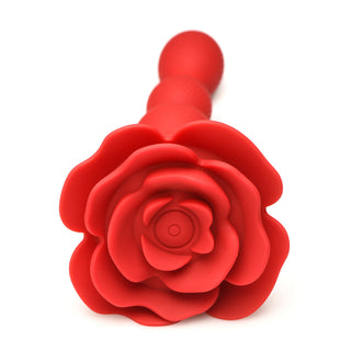 Bloomgasm Rose Twirl 10X Vibrating & Rotating Silicone Anal Beads - Horny Stoner