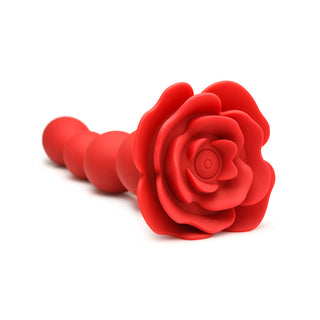Bloomgasm Rose Twirl 10X Vibrating & Rotating Silicone Anal Beads - Horny Stoner