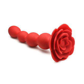 Bloomgasm Rose Twirl 10X Vibrating & Rotating Silicone Anal Beads - Horny Stoner
