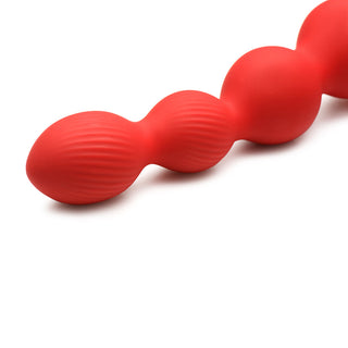 Bloomgasm Rose Twirl 10X Vibrating & Rotating Silicone Anal Beads - Horny Stoner
