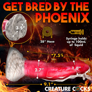 Creature Cocks Resurrector Phoenix Squirting Silicone Dildo - Horny Stoner