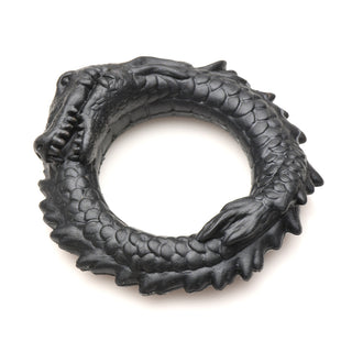 Creature Cocks Black Caiman Silicone Cock Ring - Horny Stoner