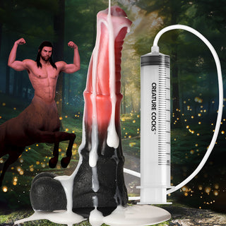 Creature Cocks Centaur Explosion Squirting Silicone Dildo - Horny Stoner