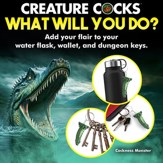 Creature Cocks Cockness Monster Silicone Keychain - Horny Stoner
