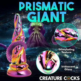 Creature Cocks Enchantress Rainbow Glass Dildo - Horny Stoner