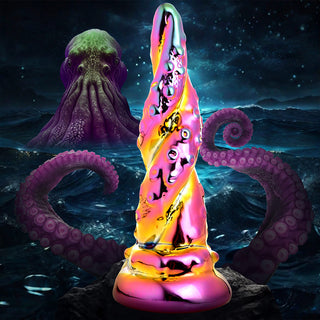Creature Cocks Enchantress Rainbow Glass Dildo - Horny Stoner