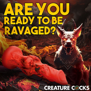Creature Cocks Fire Hound Silicone Dildo L