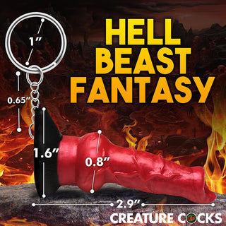 Creature Cocks Hell-Hound Silicone Keychain - Horny Stoner