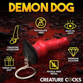 Creature Cocks Hell-Hound Silicone Keychain - Horny Stoner