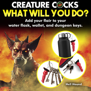 Creature Cocks Hell-Hound Silicone Keychain - Horny Stoner