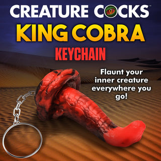 Creature Cocks King Cobra Silicone Keychain - Horny Stoner