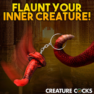 Creature Cocks King Cobra Silicone Keychain - Horny Stoner