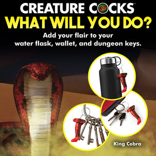 Creature Cocks King Cobra Silicone Keychain - Horny Stoner
