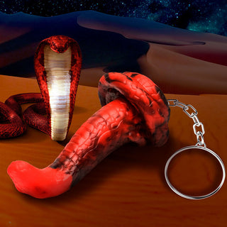 Creature Cocks King Cobra Silicone Keychain - Horny Stoner