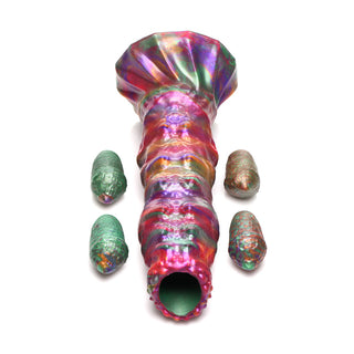 Creature Cocks Larva Silicone Ovipositor Dildo with Eggs - Horny Stoner