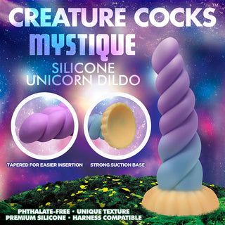 Creature Cocks Mystique Silicone Unicorn Dildo - Horny Stoner