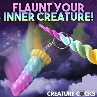 Creature Cocks Mystique Unicorn Silicone Keychain - Horny Stoner