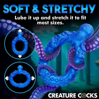 Creature Cocks Poseidon's Octo-Ring Silicone Cock Ring - Horny Stoner