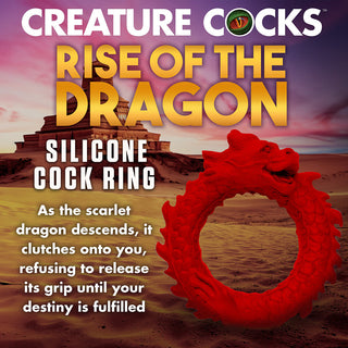Creature Cocks Rise of the Dragon Silicone Cock Ring - Horny Stoner