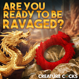 Creature Cocks Rise of the Dragon Silicone Cock Ring - Horny Stoner