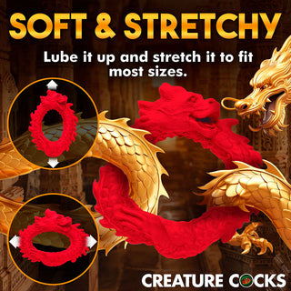 Creature Cocks Rise of the Dragon Silicone Cock Ring - Horny Stoner