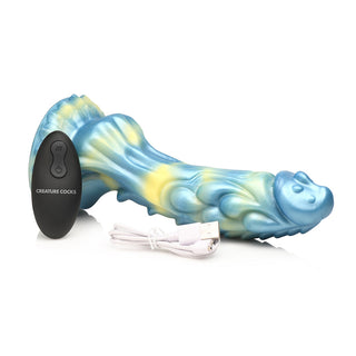 Creature Cocks Sea Stallion Vibrating Silicone Dildo with Remote - Horny Stoner