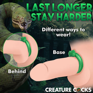 Creature Cocks Serpentine Silicone Cock Ring - Horny Stoner