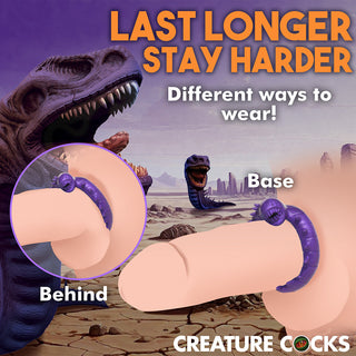 Creature Cocks Slitherine Silicone Cock Ring - Horny Stoner
