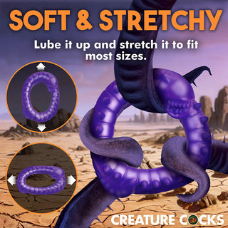 Creature Cocks Slitherine Silicone Cock Ring - Horny Stoner