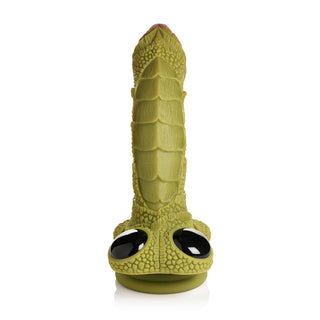 Creature Cocks Swamp Monster Green Scaly Silicone Dildo - Horny Stoner