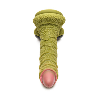 Creature Cocks Swamp Monster Green Scaly Silicone Dildo - Horny Stoner
