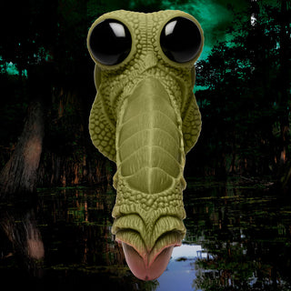 Creature Cocks Swamp Monster Green Scaly Silicone Dildo - Horny Stoner