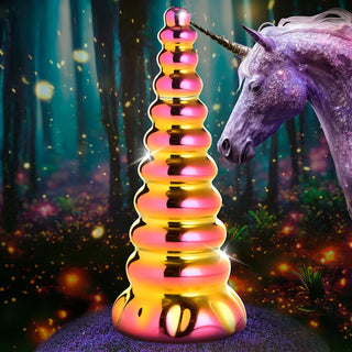 Creature Cocks Twilight Rainbow Glass Dildo - Horny Stoner