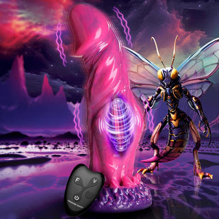 Creature Cocks Xenox Vibrating Silicone Dildo with Remote - Horny Stoner