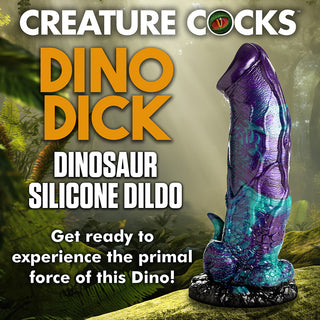 Creature Cocks XL Dino Dick Dinosaur Silicone Dildo - Horny Stoner