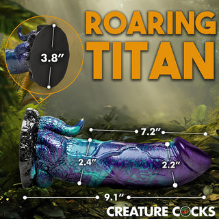 Creature Cocks XL Dino Dick Dinosaur Silicone Dildo - Horny Stoner
