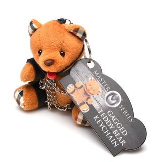 Master Series Gagged Teddy Bear Keychain - Horny Stoner