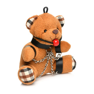 Master Series Gagged Teddy Bear Keychain - Horny Stoner