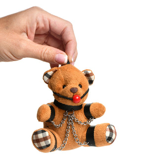 Master Series Gagged Teddy Bear Keychain - Horny Stoner