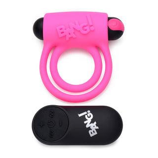 BANG! Silicone Cock Ring & Bullet with Remote Control