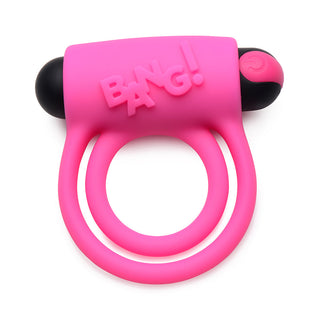 BANG! Silicone Cock Ring & Bullet with Remote Control