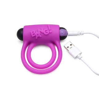BANG! Silicone Cock Ring & Bullet with Remote Control