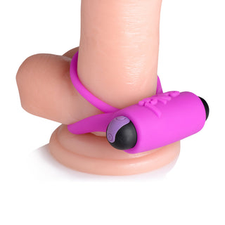 BANG! Silicone Cock Ring & Bullet with Remote Control